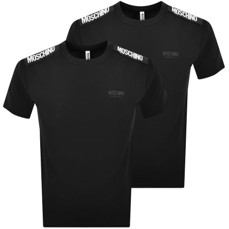 Product Image for Moschino 2 Pack T Shirt Black