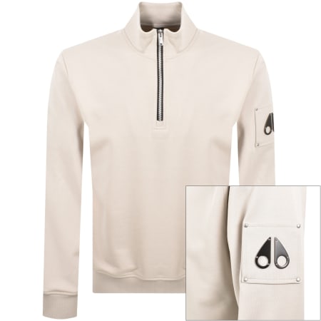Recommended Product Image for Moose Knuckles Hartsfield QZ Sweatshirt Beige