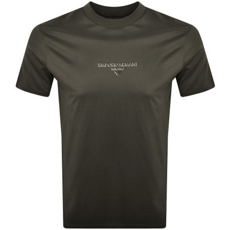 Recommended Product Image for Emporio Armani Logo T Shirt Green