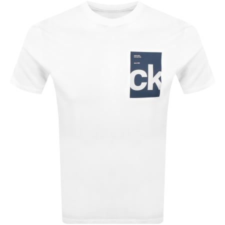 Product Image for Calvin Klein Jeans Box Graphic T Shirt White