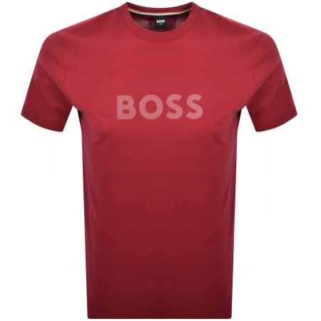 Product Image for BOSS Logo T Shirt Medium Red
