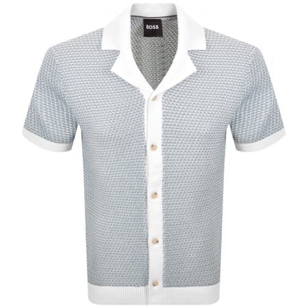 Product Image for BOSS Iconico Knit Polo Pastel Blue