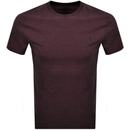 Recommended Product Image for Ralph Lauren Crew Neck Slim Fit T Shirt Burgundy