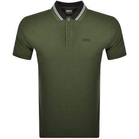 Product Image for Barbour International Tipped Polo T Shirt Green