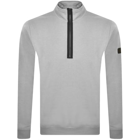 Recommended Product Image for Barbour International Half Zip Sweatshirt Grey