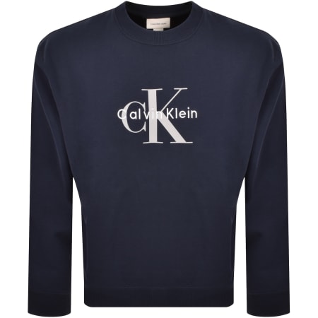 Product Image for Calvin Klein Jeans Terry Sweatshirt Dark Sapphire