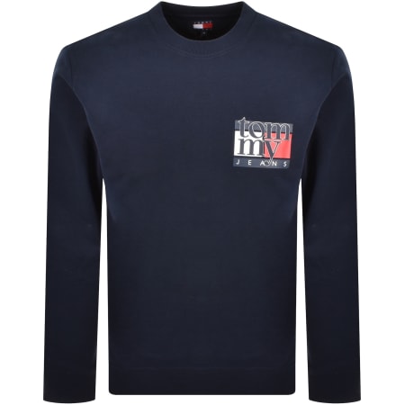 Product Image for Tommy Jeans Flag Logo Sweatshirt Navy