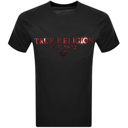 Product Image for True Religion Embossed Foil T Shirt Black