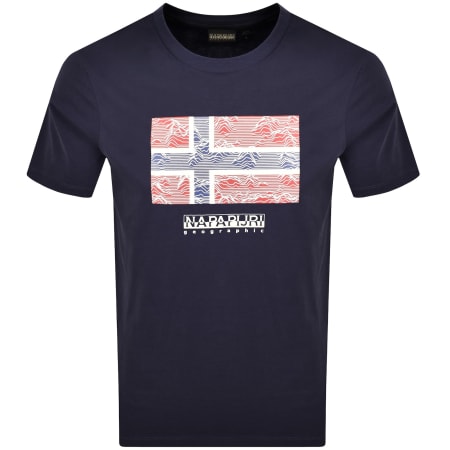 Product Image for Napapijri S-Drapeau T Shirt Navy