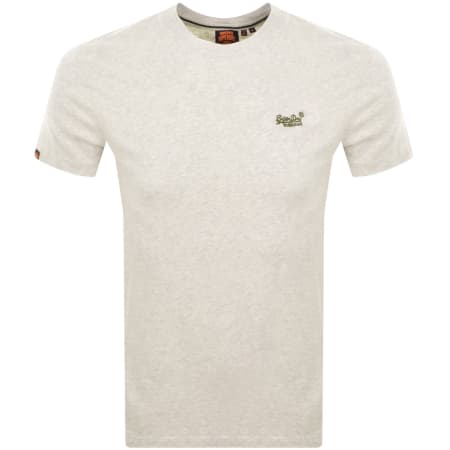 Product Image for Superdry Vintage Logo T Shirt Straw Grey