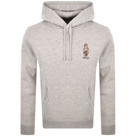 Product Image for Ralph Lauren Heritage Bear Hoodie Grey