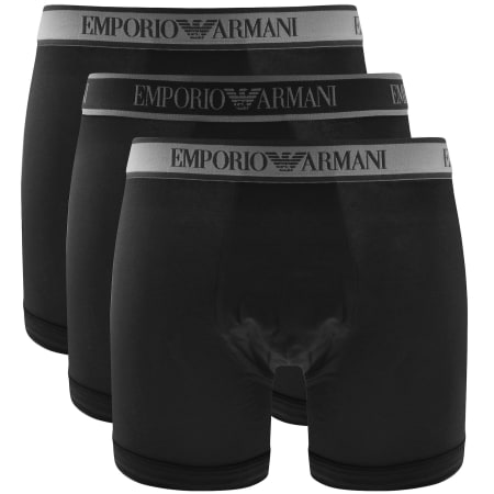 Product Image for Emporio Armani 3 Pack Boxer Briefs Black