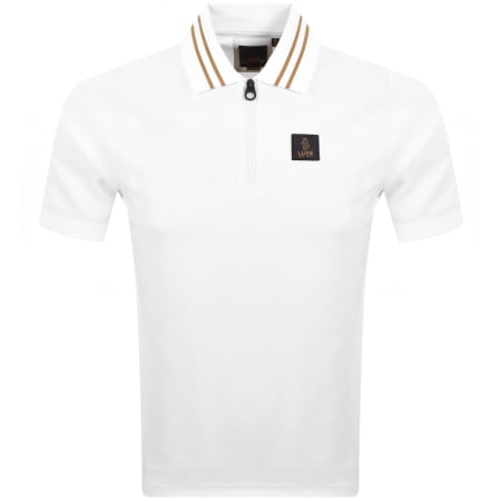 Product Image for Luke 1977 Throop Zip Polo T Shirt White