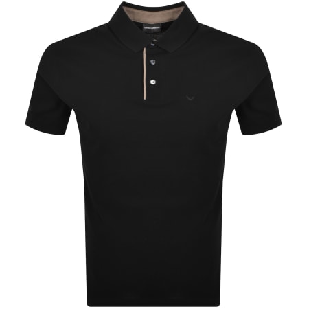 Product Image for Emporio Armani Contrast Placket Polo Black