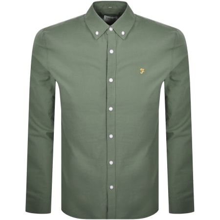 Product Image for Farah Brewer Long Sleeve Shirt Green