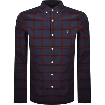 Product Image for Farah Brewer Check Shirt Burgundy