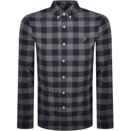 Product Image for Farah Brewer Check Shirt Yale Grey