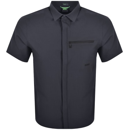 Product Image for BOSS Urban Short Sleeved Shirt Dark Navy