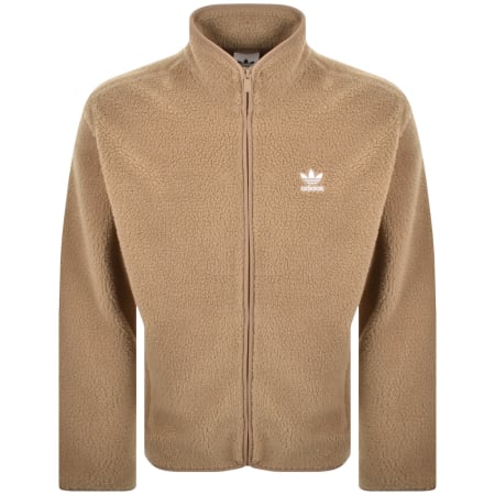 Product Image for adidas Originals Teddy Fleece Jacket Brown