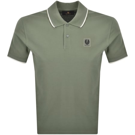 Recommended Product Image for Belstaff Tipped Polo T Shirt Green