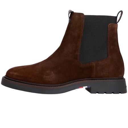 Product Image for Tommy Hilfiger Suede Chelsea Boots Brown