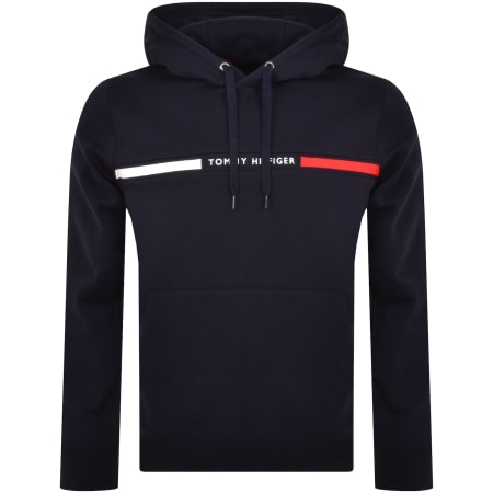 Product Image for Tommy Hilfiger Chest Insert Hoodie Navy