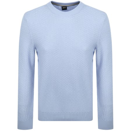 Product Image for BOSS Imberto Knit Jumper Light Blue