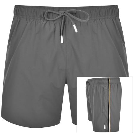 Product Image for BOSS Iconic Swim Shorts Dark Grey