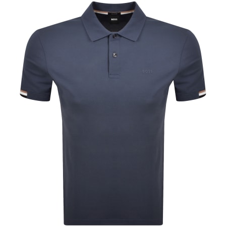 Product Image for BOSS Parlay 147 Mercerised Polo Blue