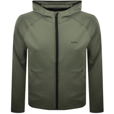 Product Image for BOSS Sicon Active Full Zip Hoodie Green