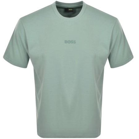 Product Image for BOSS Tee 10 T Shirt Open Green