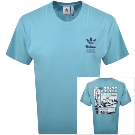 Product Image for adidas Originals JP Racing T Shirt Blue