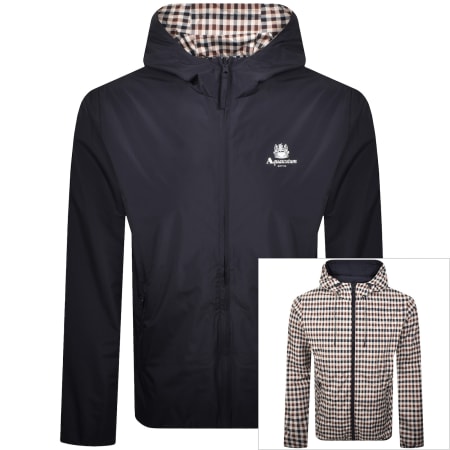 Product Image for Aquascutum Hooded Sailor Reversible Jacket Navy
