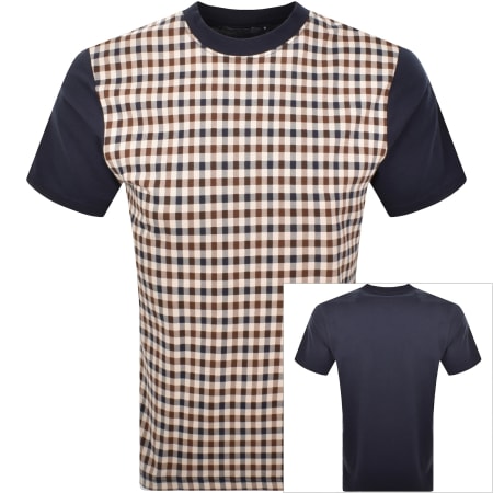 Product Image for Aquascutum Check T Shirt Navy
