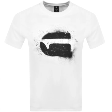 Product Image for G-Star Spray Logo T Shirt White