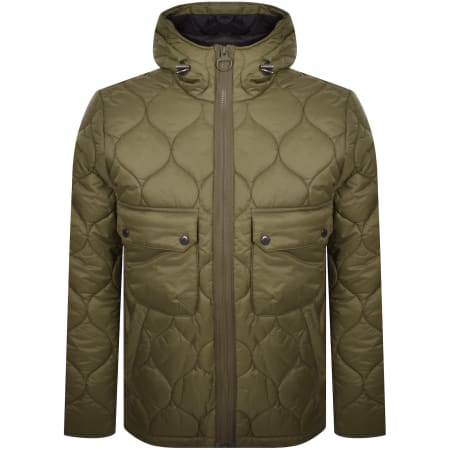 Product Image for Barbour Hooded Spey Quilt Jacket Green
