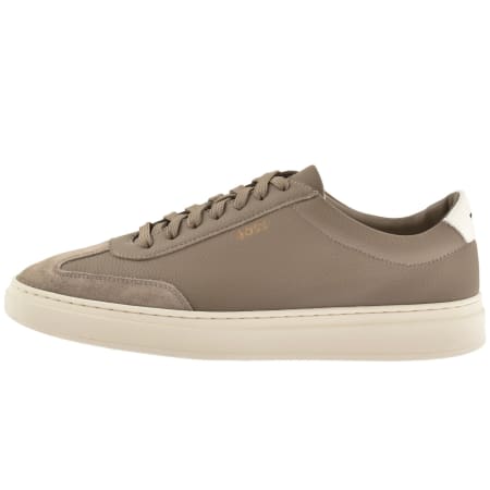 Product Image for BOSS Kieran Tennis Trainers Dark Beige