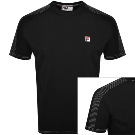 Product Image for Fila Vintage Contrast Stitch T Shirt Black