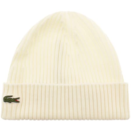 Product Image for Lacoste Knitted Beanie Cream