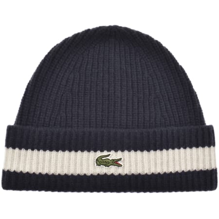 Product Image for Lacoste Knitted Beanie Navy