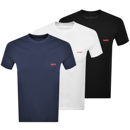 Product Image for HUGO 3 Pack Crew Neck T Shirts
