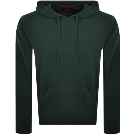 Product Image for HUGO Laze Hoodie Open Green
