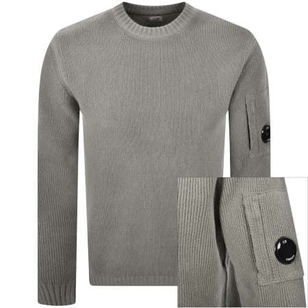 Product Image for CP Company Rib Knit Jumper Grey