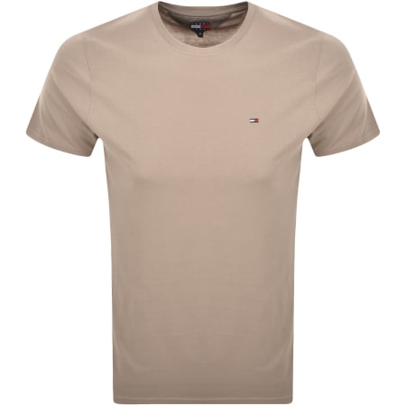 Product Image for Tommy Jeans Slim Jersey T Shirt Brown