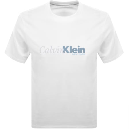 Product Image for Calvin Klein Cursive Graphic T Shirt White