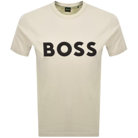 Product Image for BOSS Iconic Zone T Shirt Cream