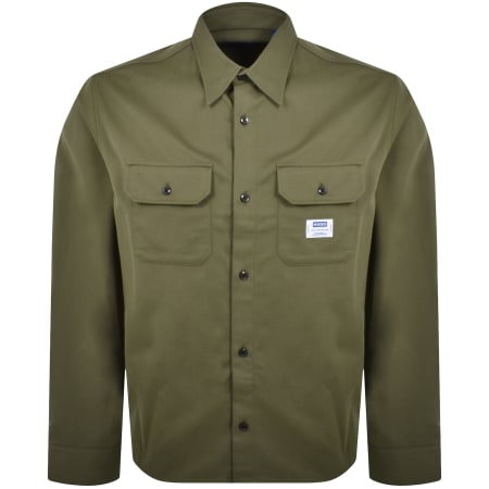 Product Image for HUGO Blue Ekynone Long Sleeve Shirt Green