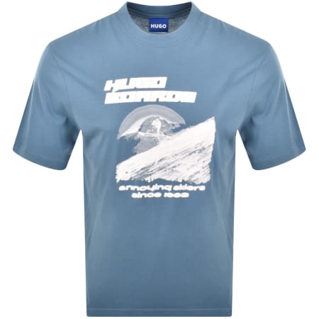 Product Image for HUGO Blue Napolux T Shirt Blue