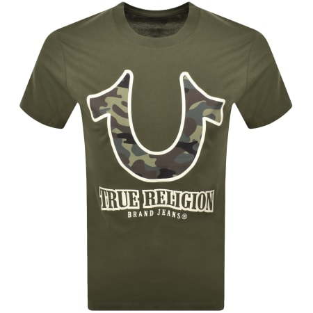 Product Image for True Religion Camo Logo T Shirt Green