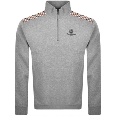 Product Image for Aquascutum Active Quarter Zip Sweatshirt Grey